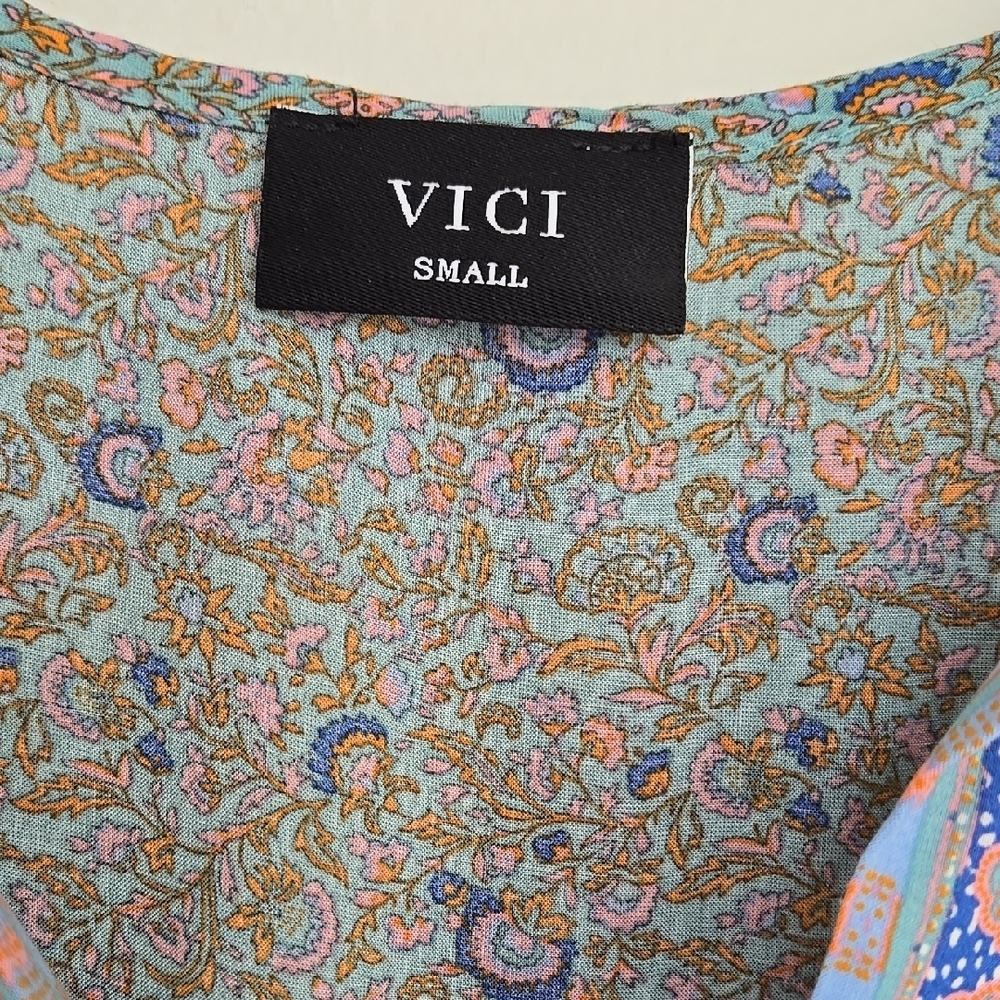 VICI Women's Mini Floral Baby Doll Dress Size Small - Picture 2 of 9
